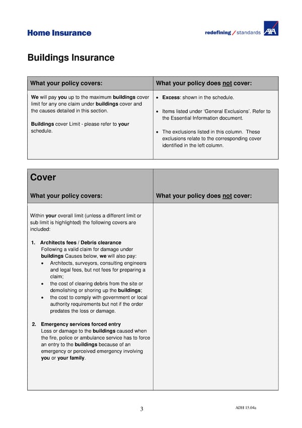 Home Insurance Policy Wording: PDF - Page 5