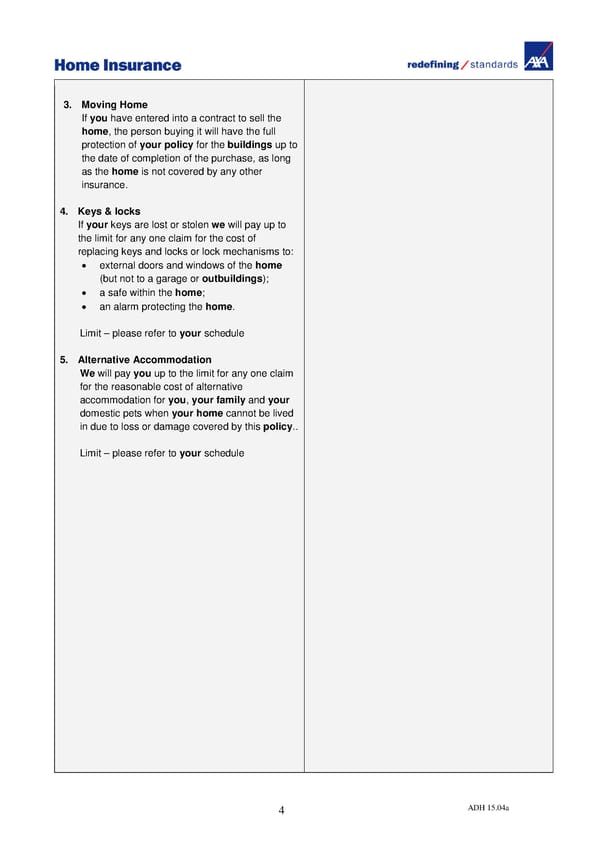 Home Insurance Policy Wording: PDF - Page 6