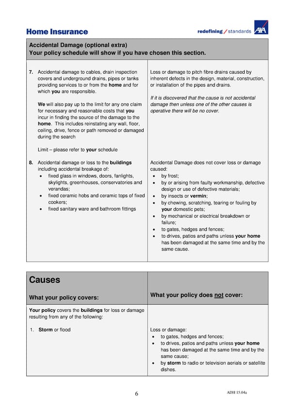 Home Insurance Policy Wording: PDF - Page 8