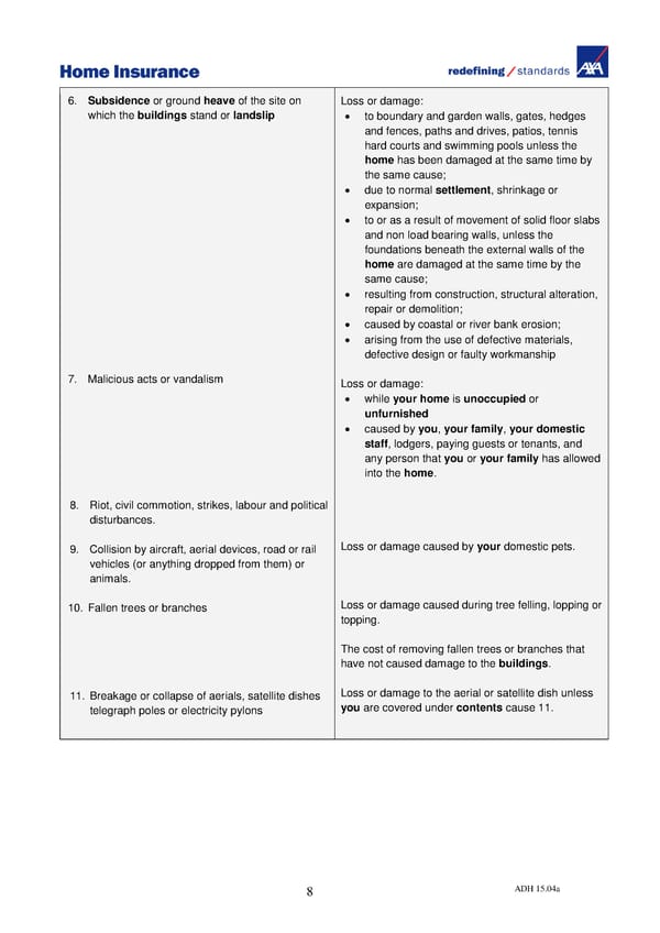 Home Insurance Policy Wording: PDF - Page 10