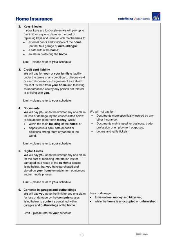 Home Insurance Policy Wording: PDF - Page 13