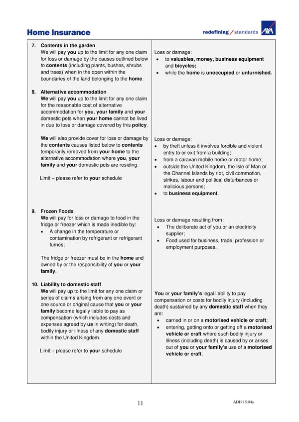 Home Insurance Policy Wording: PDF - Page 14