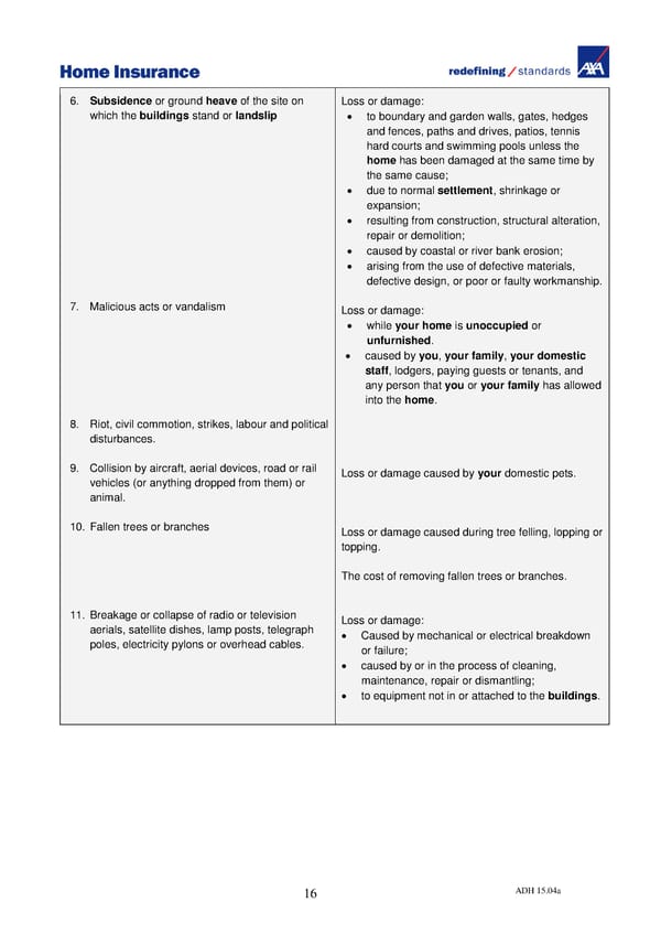Home Insurance Policy Wording: PDF - Page 19