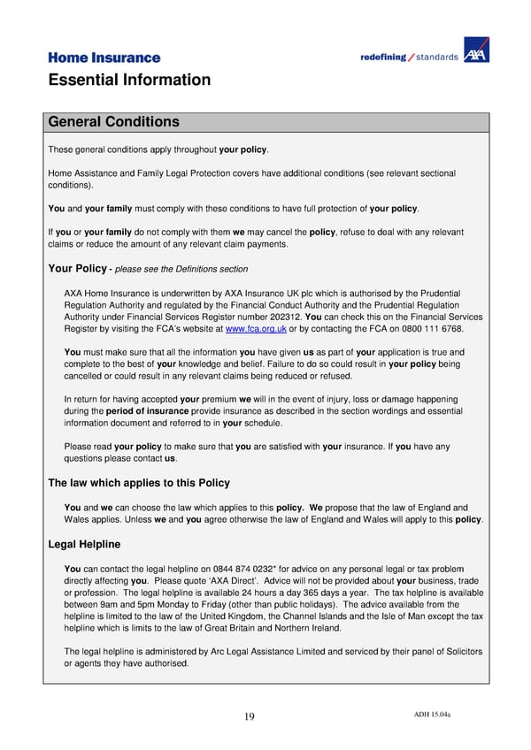 Home Insurance Policy Wording: PDF - Page 24