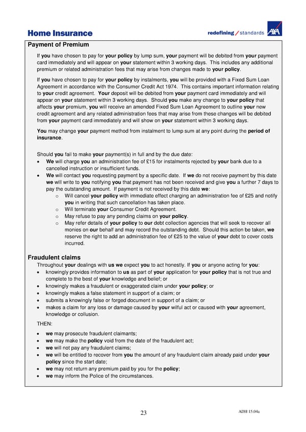 Home Insurance Policy Wording: PDF - Page 28