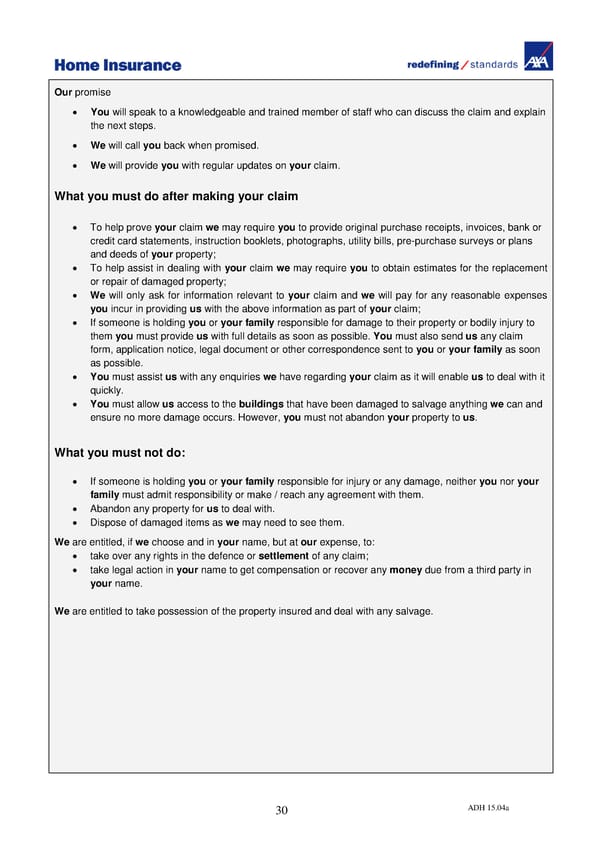 Home Insurance Policy Wording: PDF - Page 35