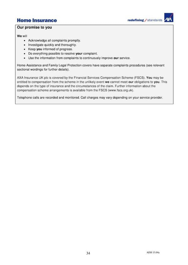 Home Insurance Policy Wording: PDF - Page 39