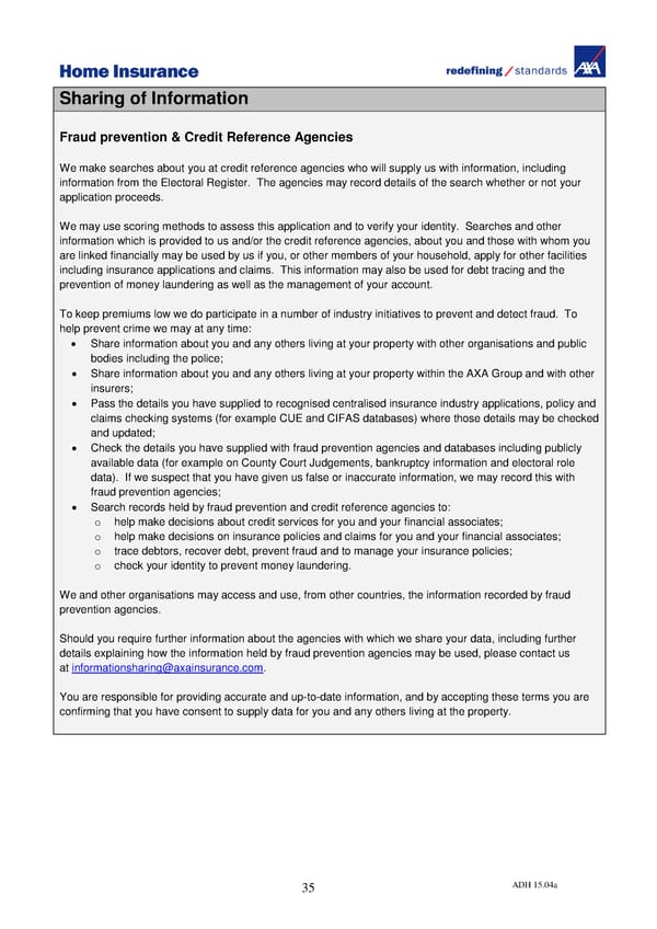Home Insurance Policy Wording: PDF - Page 40