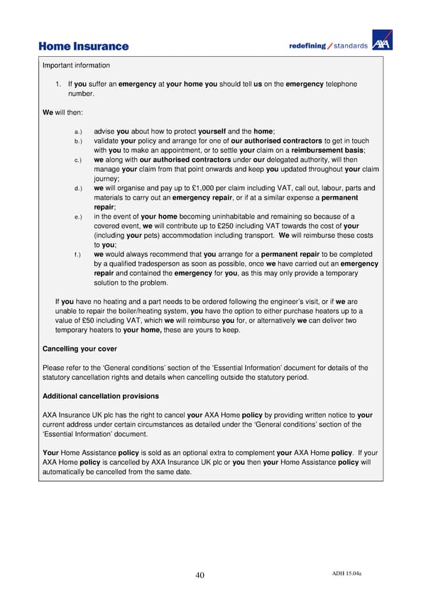 Home Insurance Policy Wording: PDF - Page 48
