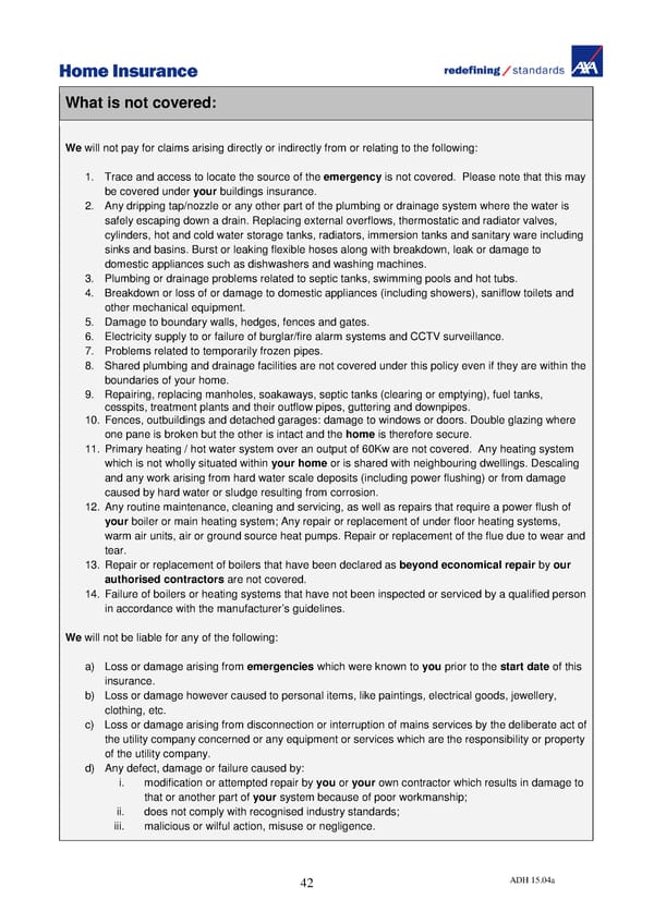 Home Insurance Policy Wording: PDF - Page 50