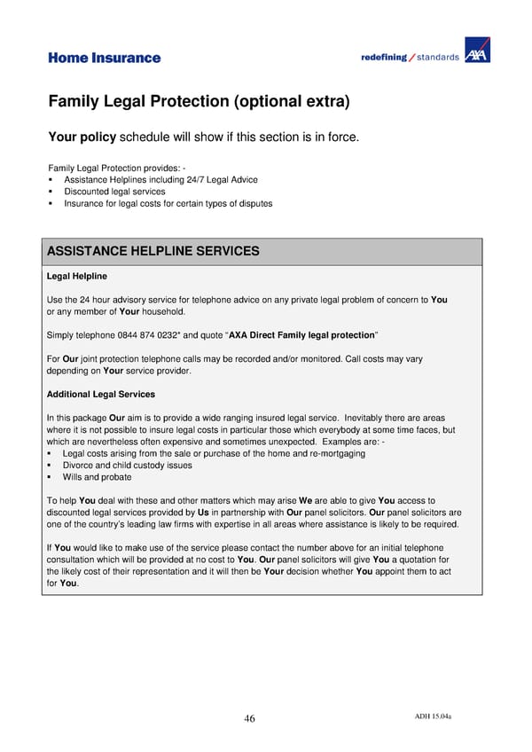 Home Insurance Policy Wording: PDF - Page 55