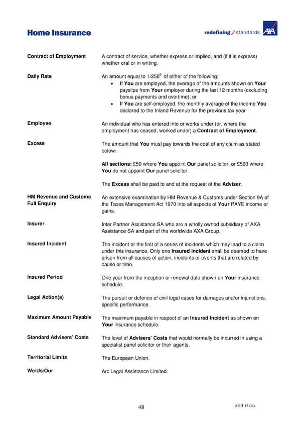 Home Insurance Policy Wording: PDF - Page 57