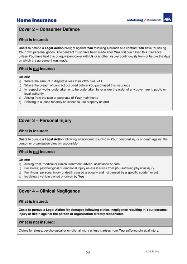 Home Insurance Policy Wording: PDF - Page 59