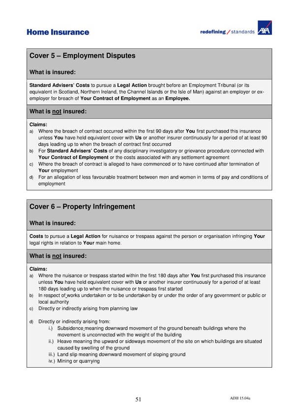 Home Insurance Policy Wording: PDF - Page 60