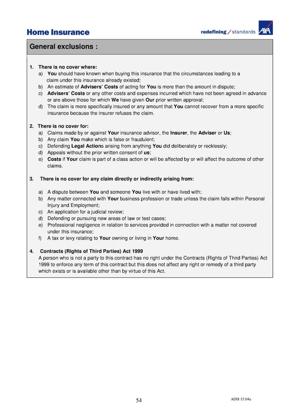 Home Insurance Policy Wording: PDF - Page 63