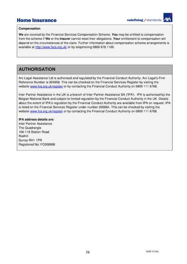 Home Insurance Policy Wording: PDF - Page 67